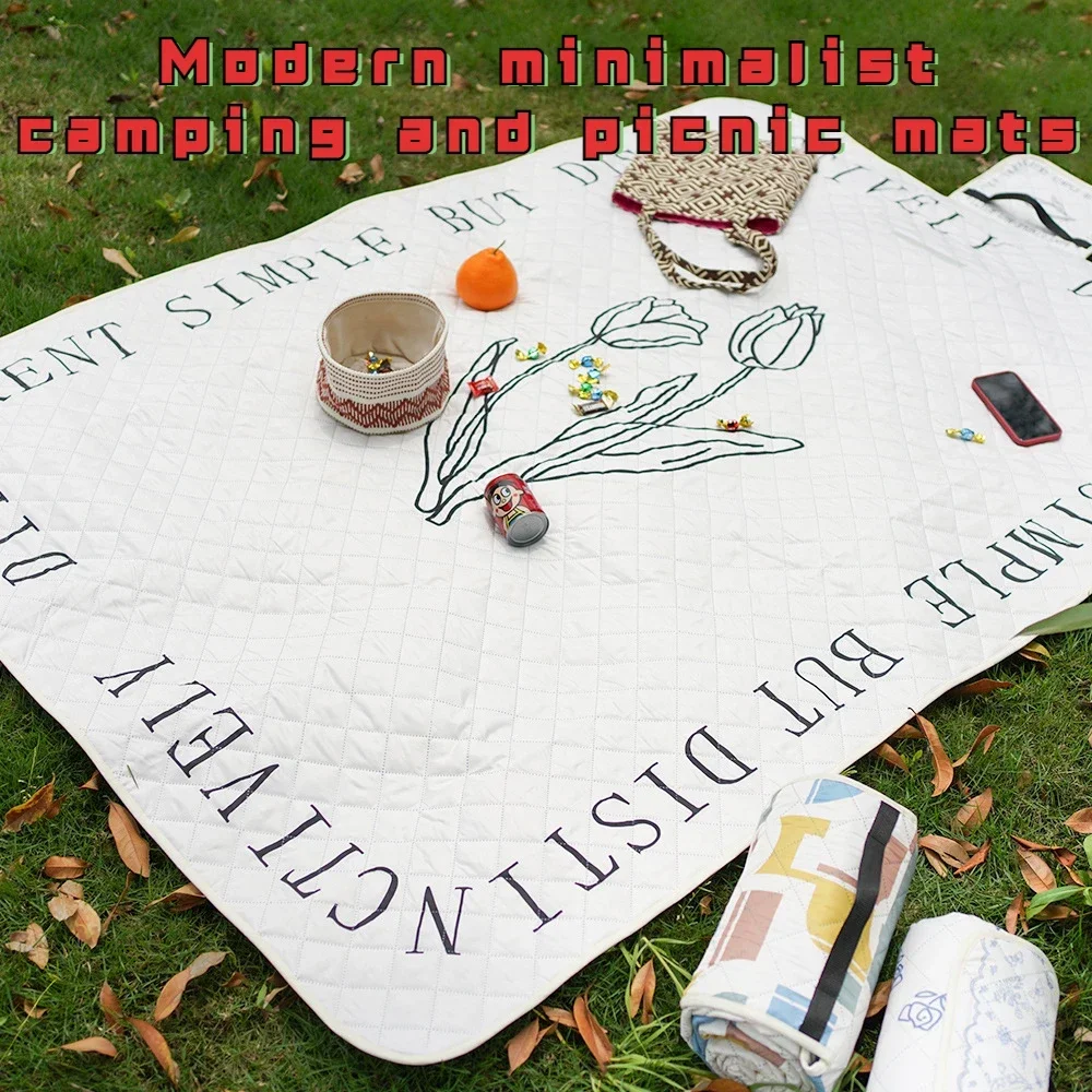 

Стол для пикника на открытом воздухе, портативный садовый коврик для пикника, складной портативный многоцветный пляжный коврик