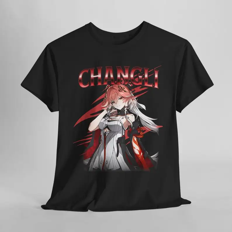 Changli Wuthering Waves Shirt Vintage Streetwear Unique Artistic Design Featuring