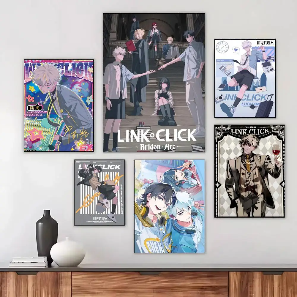 Link Click Anime pop Poster Modern Aesthetic Wall Art Print Minimalist Bedroom Living Room Home Decor Gift