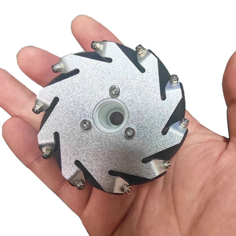 75mm Aluminum  Wheel Set With Coupling (2Left,2Right)/ Robot Car Caster