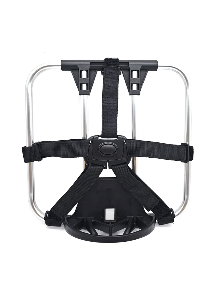 AliExpress NONE Bicycle Bag Racks For Brompton Folding Bike Front Bags Bracket Backpack Carrier Block Flat Frame Aluminum Alloy 38*30cm