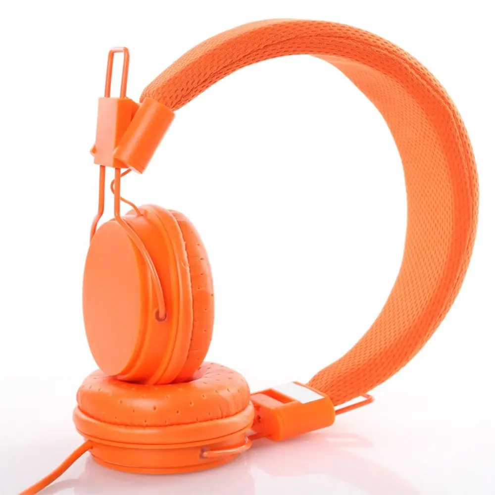 Portable ABS Wired Ear Headphones 11Colors Wired Stylish Headband Earphones Wired Headphones