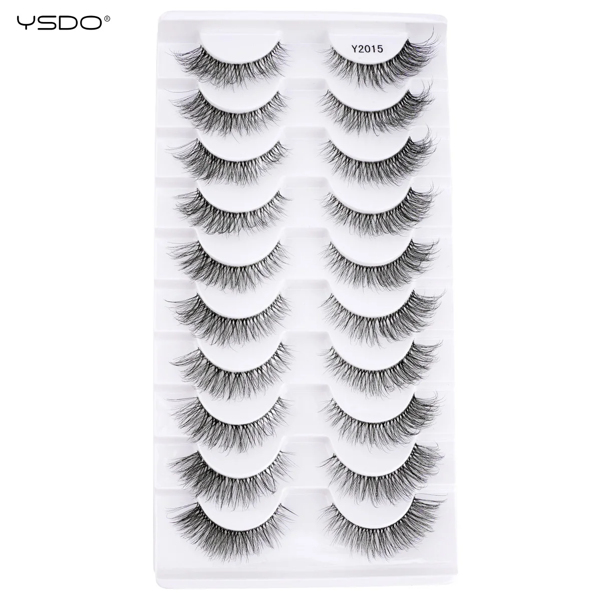 YSDO Manga Falsche Wimpern Natürliche Lange Wimpernverlängerung Flyffy Wispy 3D Nerz Volle Wimpern Natürliches Make-Up Faux Cils Maquiagem