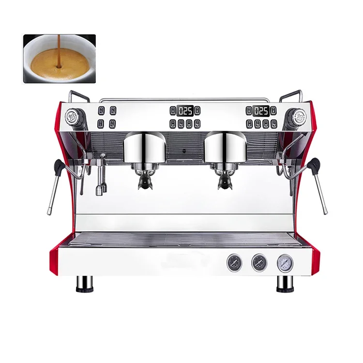 Commercial Cafe Special Coffee Maker Double Head Espresso Coffee Machine