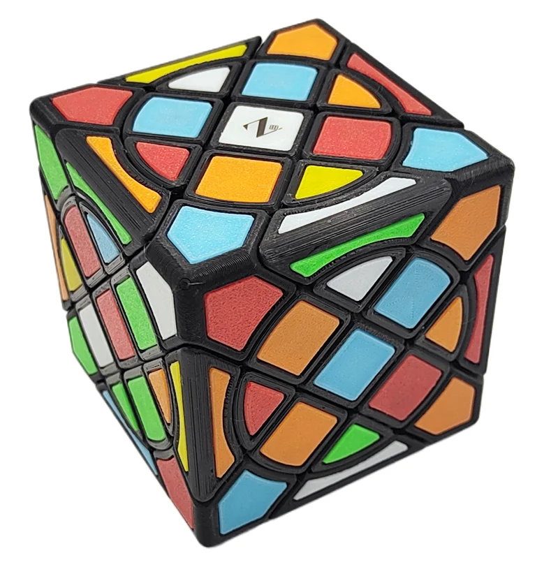ZEPUZZLES cercle Compy Cube Desiqned par Jacob Keener forme étrange Puzzle sans autocollant Cube Puzzle jouets enfants cadeau Cubo Magico