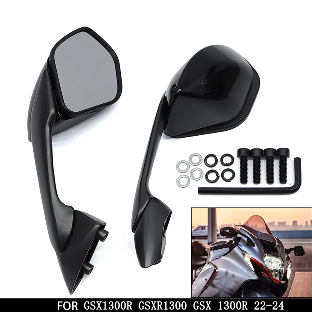 

Motorcycle Left & Right Side Rear View Mirrors For SUZUKI HAYABUSA GSXR1300 GSX1300R 2022 2023 2024 Motorcycle Accessories