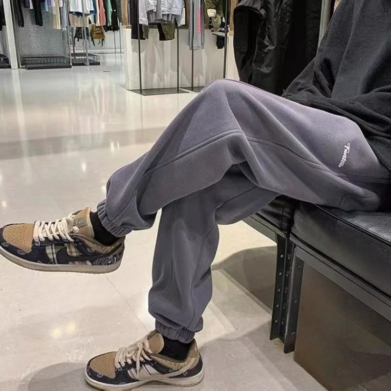 

Male Sports Pants Trousers Letters Essential Casual Clearance Sale Elegant Deals Fashion Autumn Winter Plain Men's Sweatpants