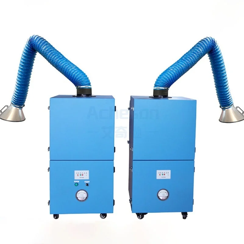 

Портативный вытяжной пылесос для сварочных работ с одной или двумя рукавами, очиститель сварочных газов для сварочных цехов