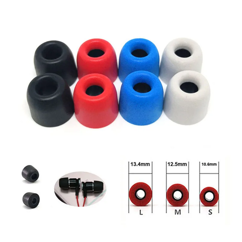 48pcs/24Pair 4.0mm Caliber T300  Comfortble Noise Isolating Foam Ear Pads  For SML Headphones