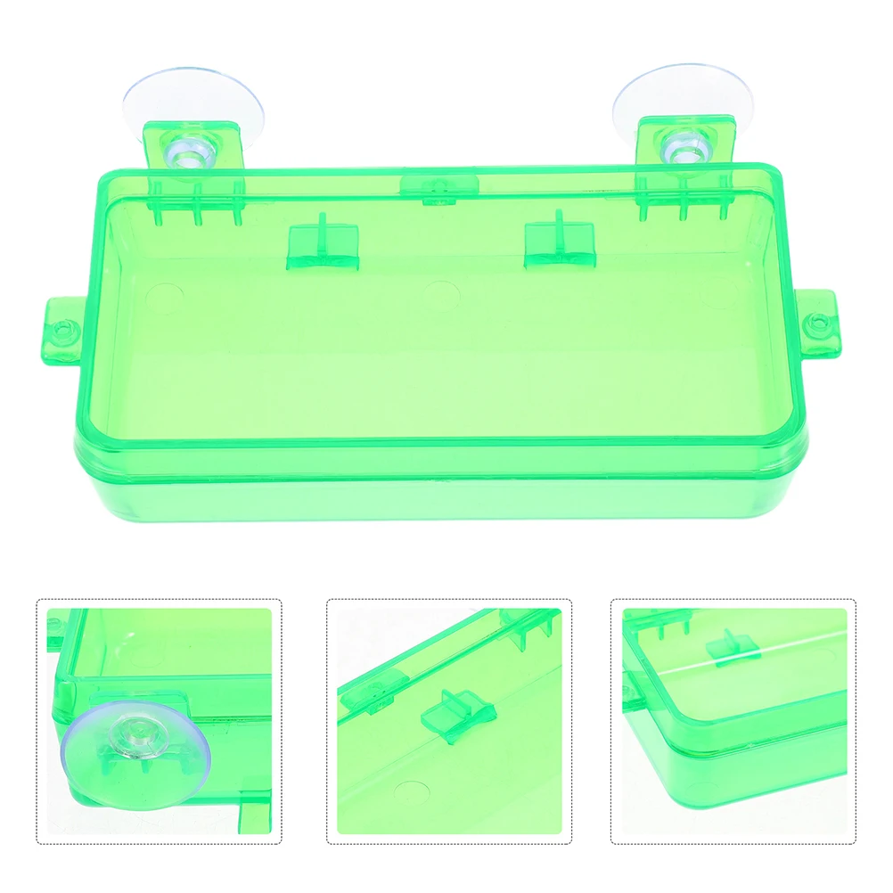 

Anti Escape Feeder Water Basin Light Green Plastic Bowl for Reptiles Holds Food Water Chameleon Bearded Dragon Gecko Accessories