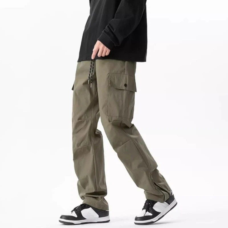 Joggers Trousers Man Wide Work Wear Fashion Techwear New In Cheapest Cheap Slacks Y2k Vintage Street Nylon Cargo Pants for Men