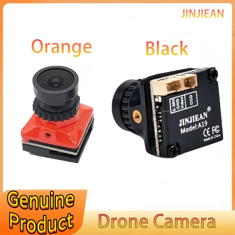 

JINJIEAN 1/3 CMOS 1500TVL B19 Mini FPV Camera 2.1mm Lens PAL/NTSC With OSD Internal adjustable Power 5V-30V For RC Racing Drone