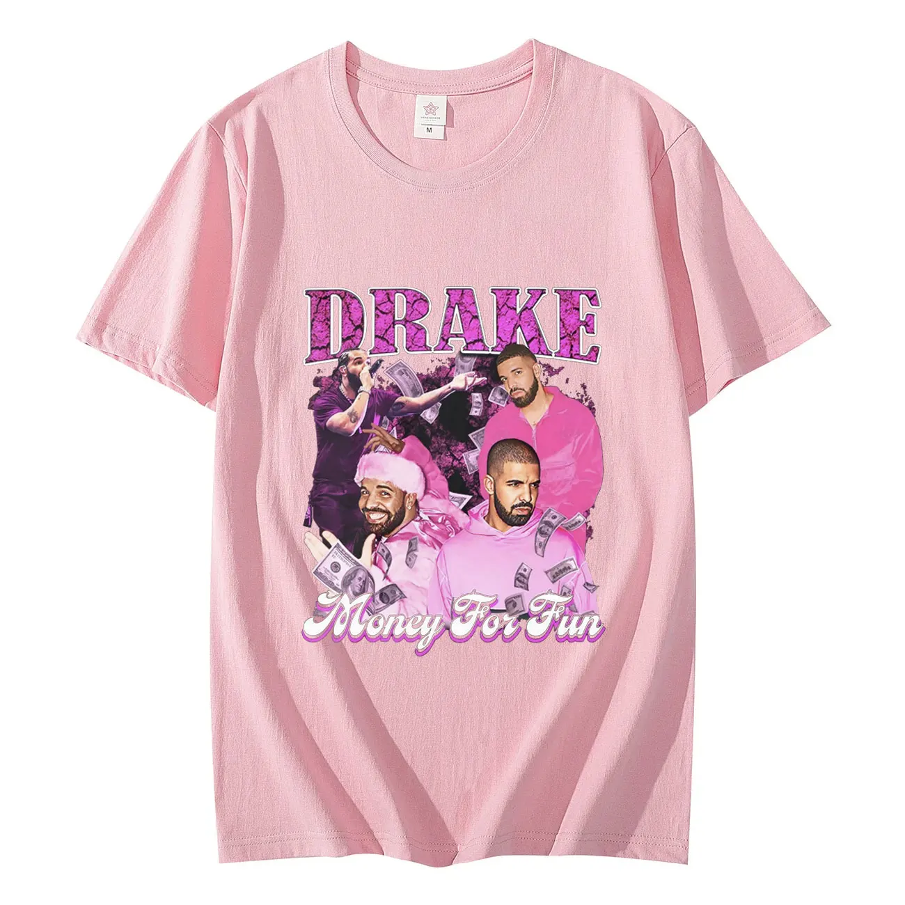 Rapper Drake Drizzy Graphic T Shirts Men's High Street Fashion Trend Short Sleeve T-shirt Summer Harajuku Hip Hop Rap T-shirts