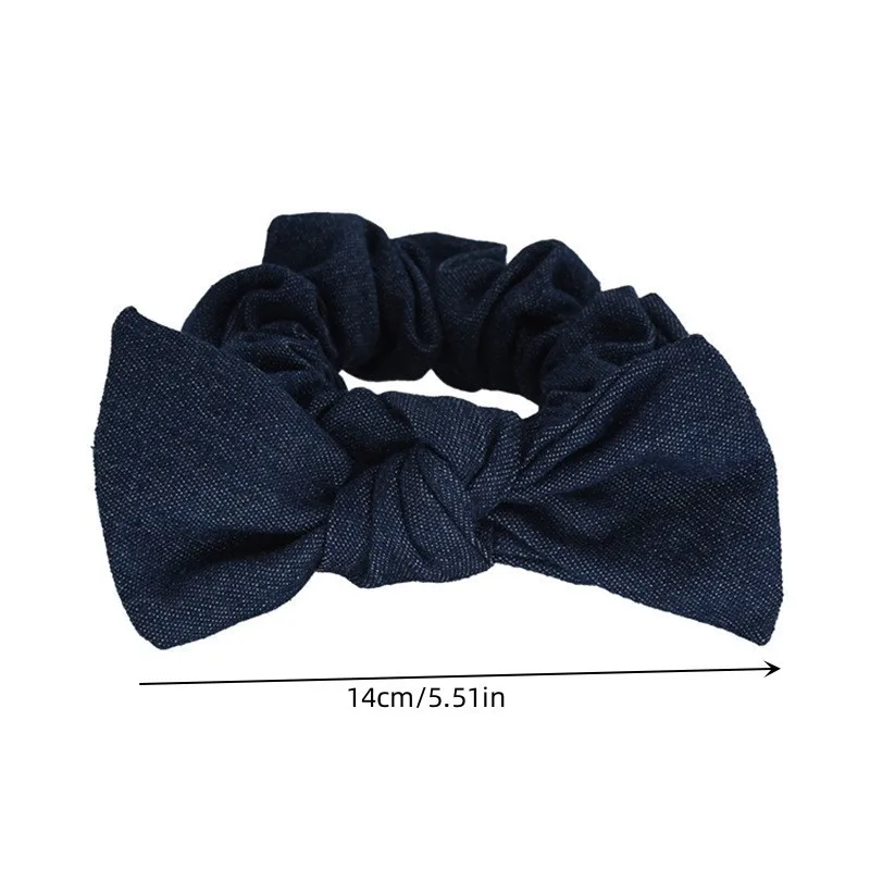 AISHG เกาหลี BowKnot ผม Tie Scrunchies สําหรับผู้หญิงแฟชั่นริบบิ้นผมวงยืดหยุ่นผมผูกผมหางม้าสาวอุปกรณ์เสริมผม