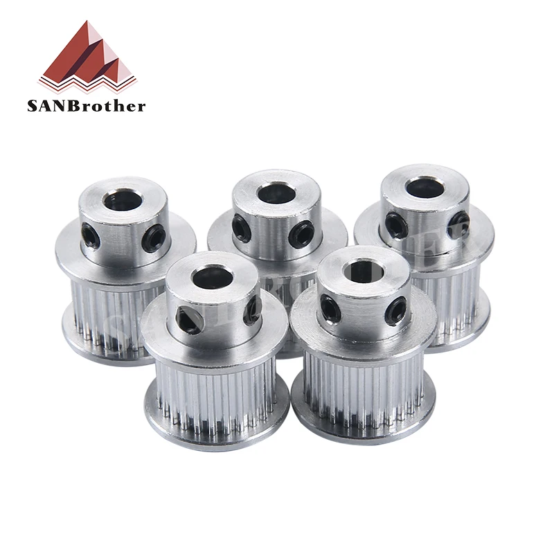 MXL 25Teeth Timing Pulley Aluminum Alloy Width 11mm Belt Width 10mm Bore 5mm MXL synchronous Belt Gear wheel 25ooth 25T