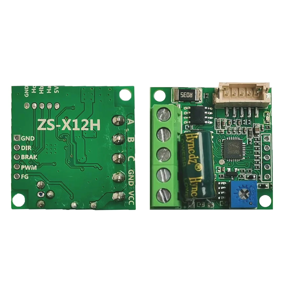 DC6-28V ZS-X12H 0-100W Brushless Motor Speed Controller with Hall BLDC Driver Board Module with Cable Power Supply Accessories