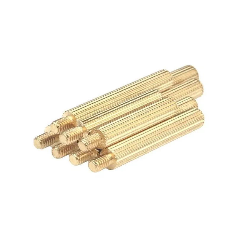 10-20PCS Single-head Copper Column Single-pass Knurled Stud Circular Isolation Column Camera Security Copper Column M2