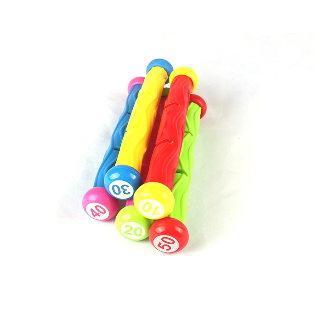 

5Pcs Kids Diving Sticks Premium Material Safe Durable Colorful Design Pool Diving Swimming Gift Swimming Pool Stick