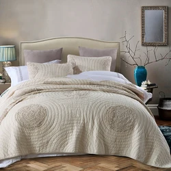 RunGrape Quilted Cotton Bedspread On The Bed For Double Queen King Size Bed Cover Quilts Bed Linen Summer Bed Spread Clothes