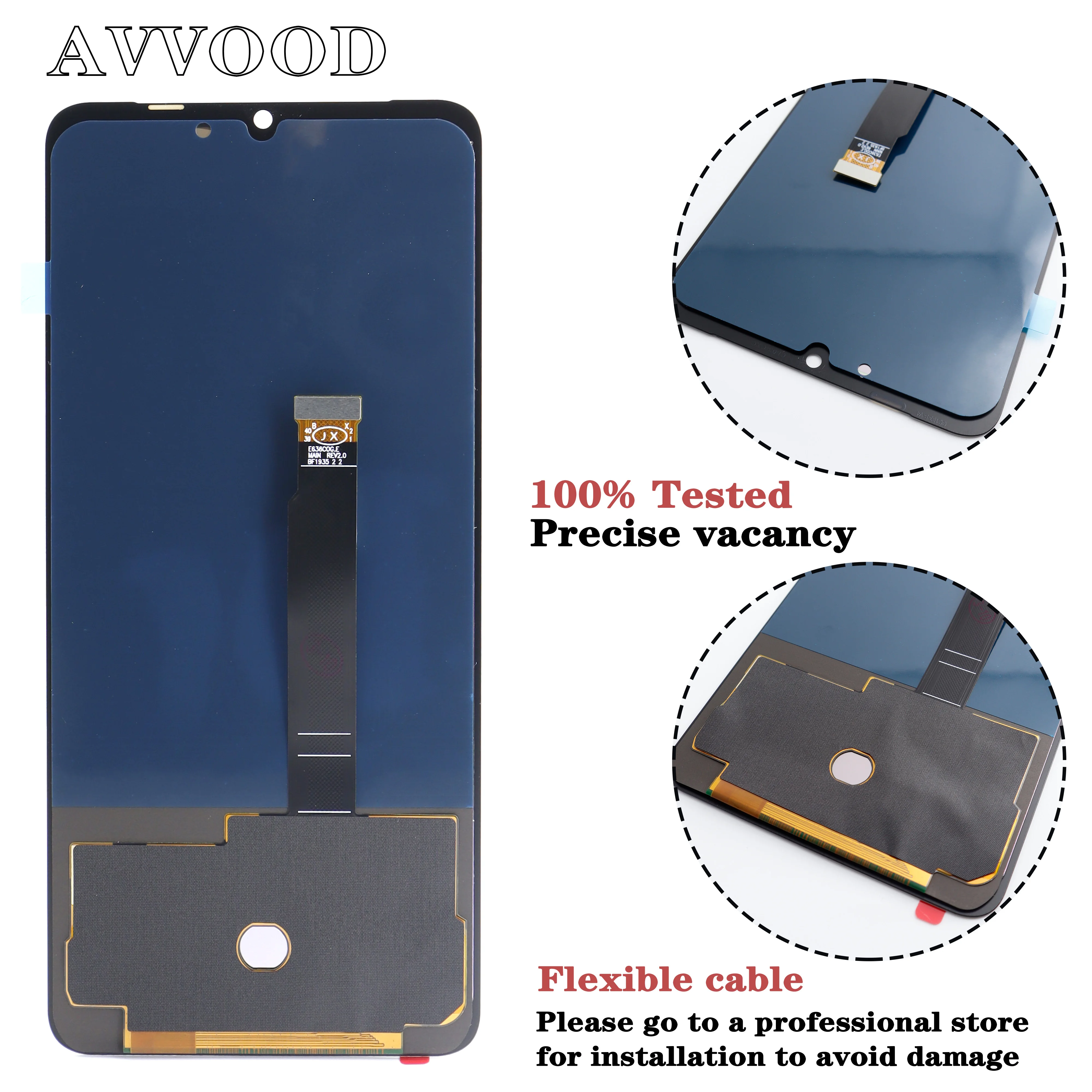 Imagem -03 - Oled Lcd Display Touch Screen Assembly Substituição Oled Acessório para Oppo Realme x2 Pro Rmx1931 Reno Ace 65