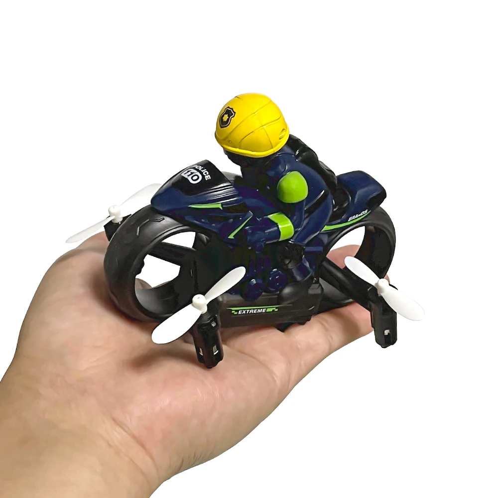 

9IMOD H141 Air Motorcycle 2IN1 10km/h Voice Feature 7-Colors 2IN1 Land And Air Motorcycle