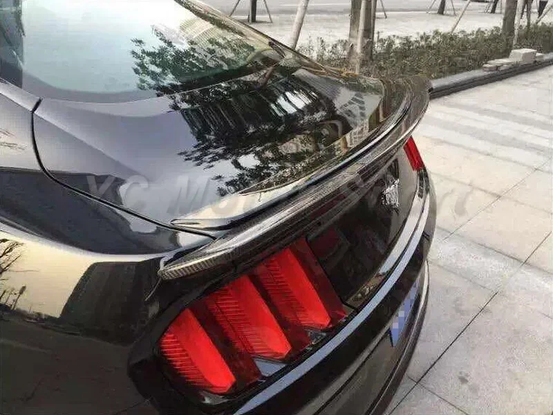 Car Accessories Carbon Fiber Trunk Spoiler Fit For 2014-2016 Mustang Roush Style Rear Spoiler Trunk Ducktail