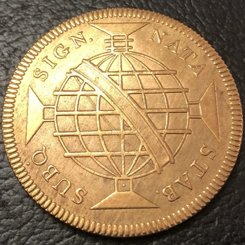 1809 Brazil 960 Reis-Pattern Strike Copper Copy Coin