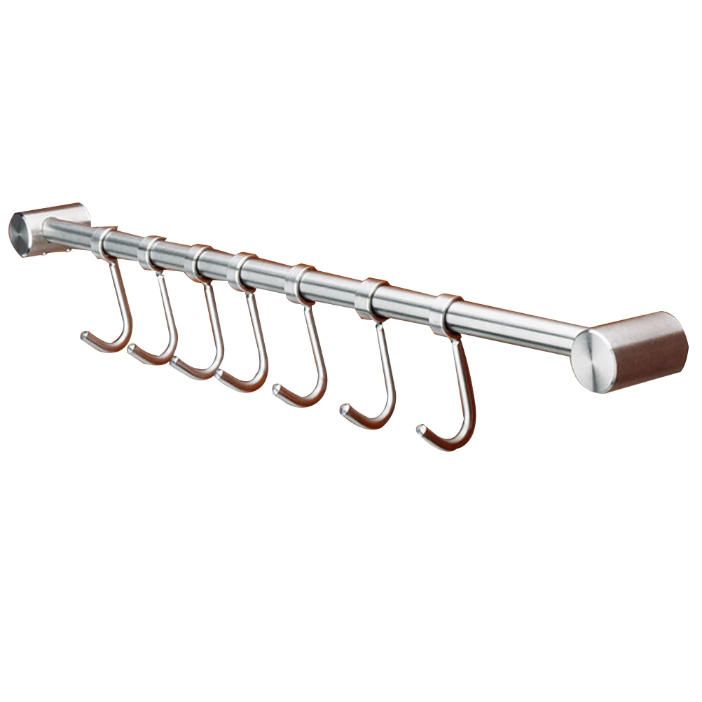 

Stainless Steel Heavy Duty Hooks Wall Mount Bathroom Towel Hanger Coat Rack Row Saving Space For Bedroom Kitchen Office