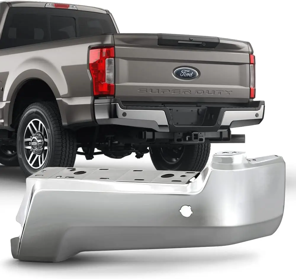 

Совместим с Ford F250 F350 2017-2019, торцевая крышка заднего бампера из хромированной стали, правая FO1102387
