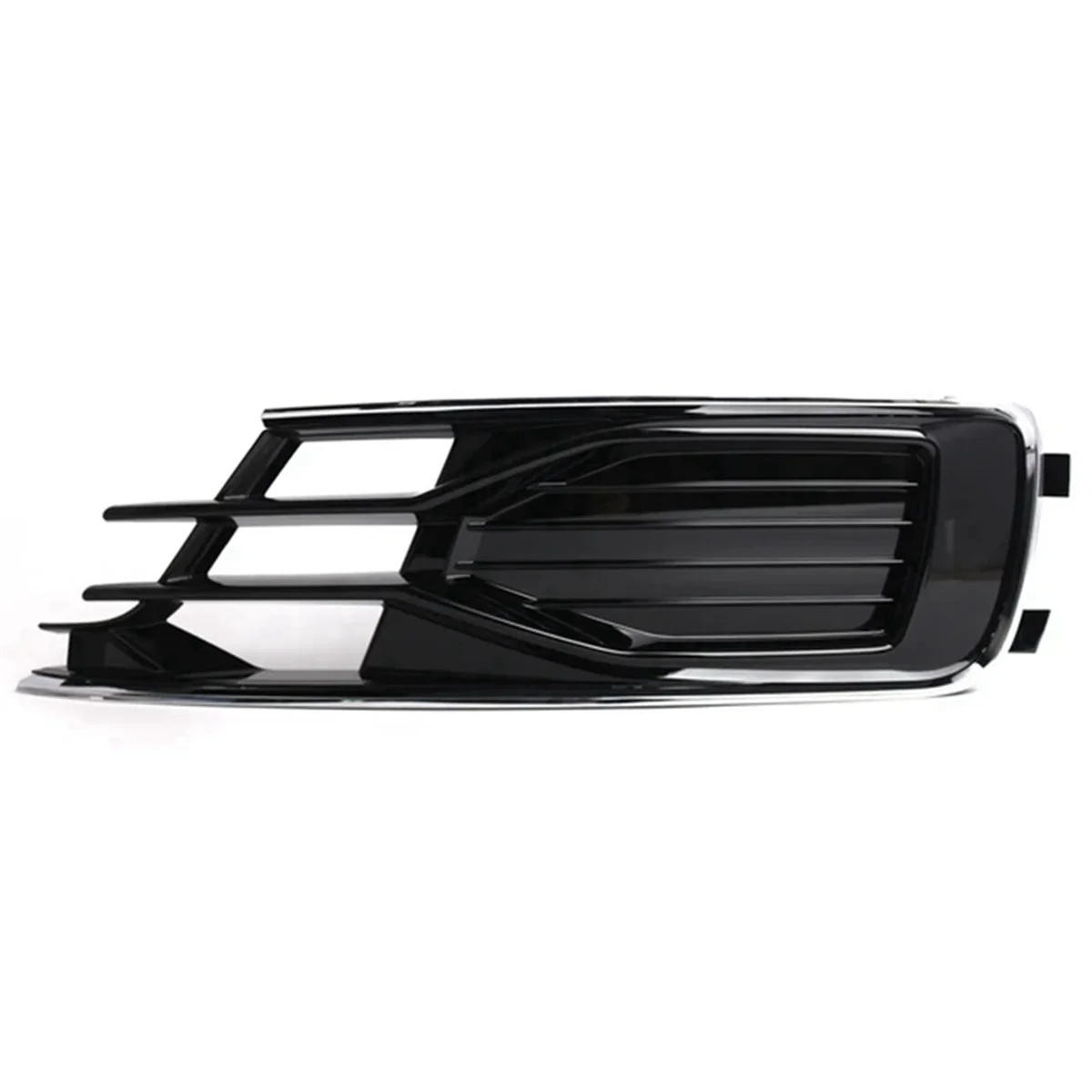 Bumper Grille para Audi, Grille de lâmpada de nevoeiro com tira chapeada, Carro para Audi A6 C7 14-18, Não adequado para S Line, 4G0807647T 4G0807681AD, 4G0807647T