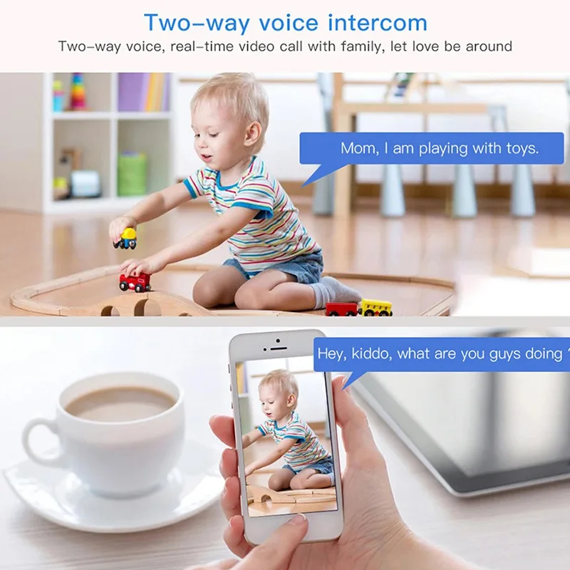 5MP Indoor Security Camera - 360° Panoramic View 500W HD Night Vision  Wireless Remote Monitoring for Home eCommerce