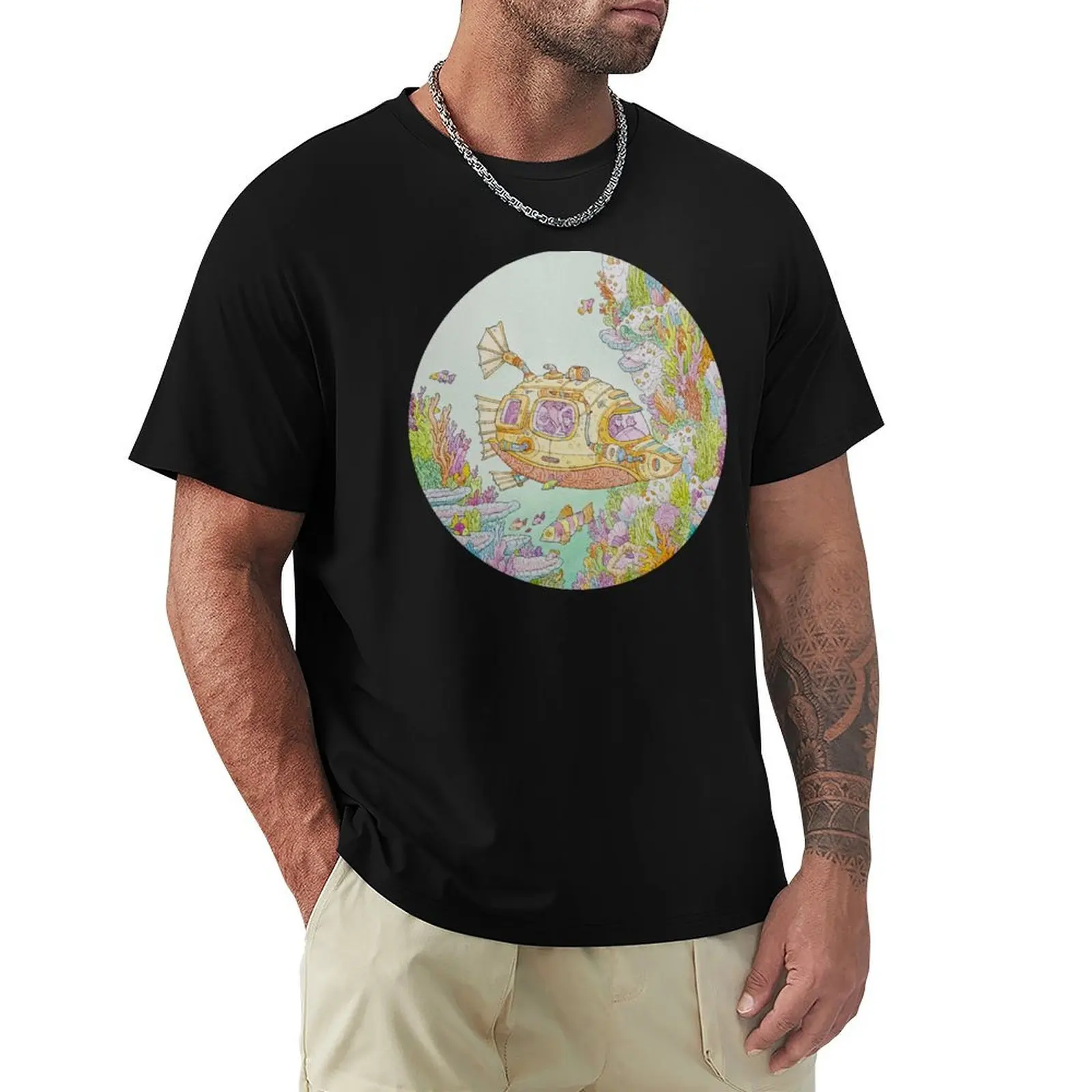 Sub-Nautical Sorcerer T-Shirt Simple Graphic Design T-Shirt