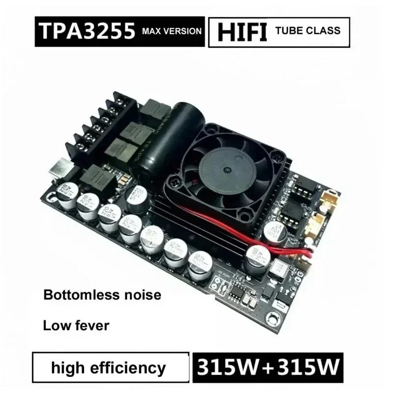 Upgraded MAX Version TPA3255 600W High-power 300W + 300W Stereo Low Noise HIFI Digital Amplifier Board