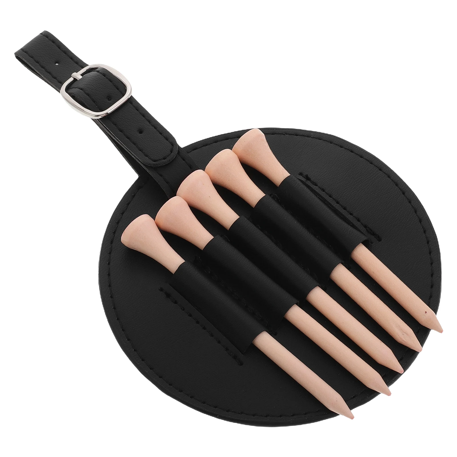 골프 티 오거나이저 파우치 PU 스파이크 보관 가방 홀더 티 캐리어 여성용 골프장 여행용 액세서리