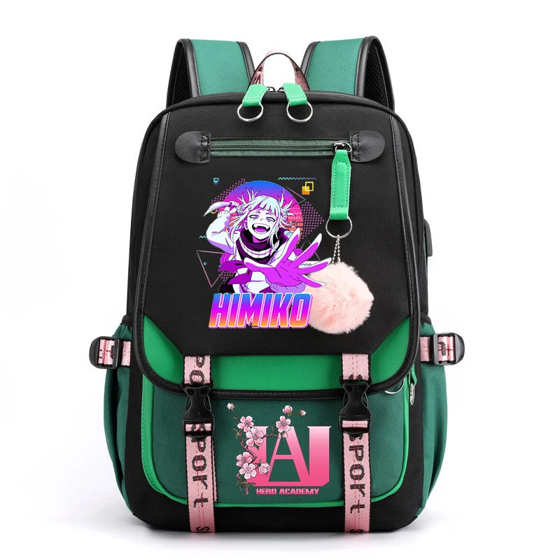 Himiko Toga My Hero Academia mochilas para niñas, mochila Kawaii, mochila de Anime para estudiantes, Boku no Hero Academia, mochila escolar para mujeres