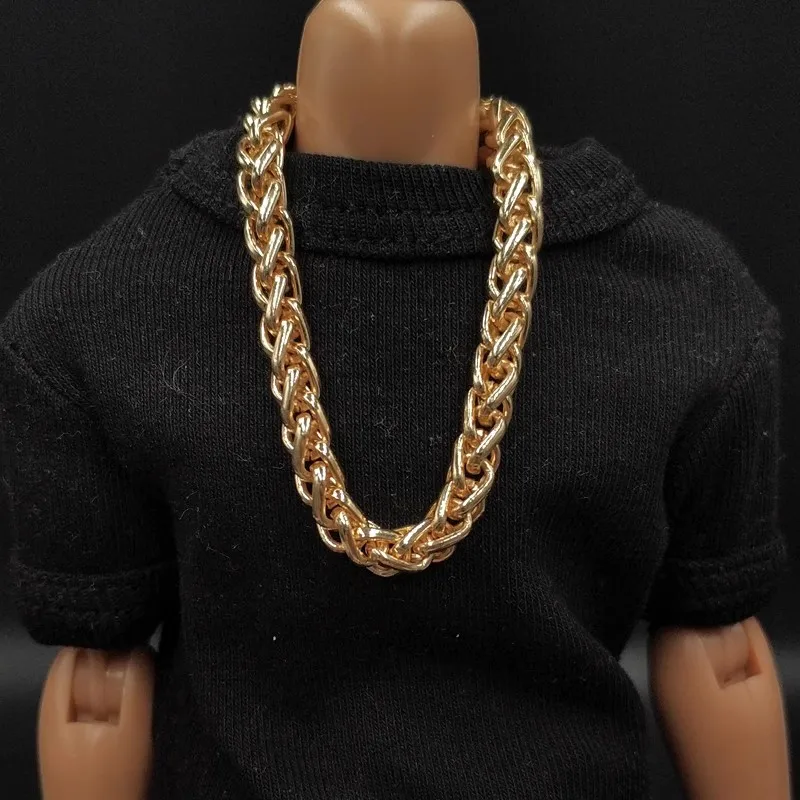 

1/6 Soldier Scene Accessories Gangster Necklace Daikin Chain Luxury Decorations Model Toy Fit 12'' Action Figures Body In Stock