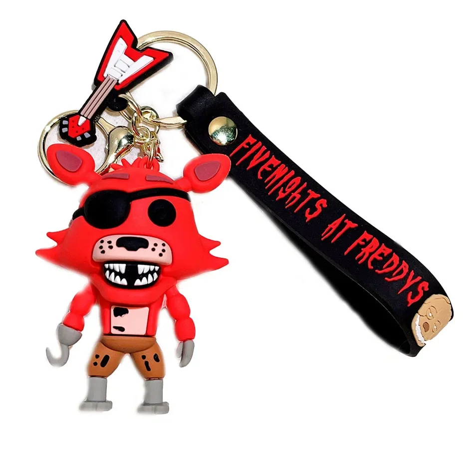 New Fnaf Halloween Keychain Anime Figure Freddy Cartoon Animal Fnaf PVC Keychain Car Key Backpack Decor Pendant Gifts To Friends