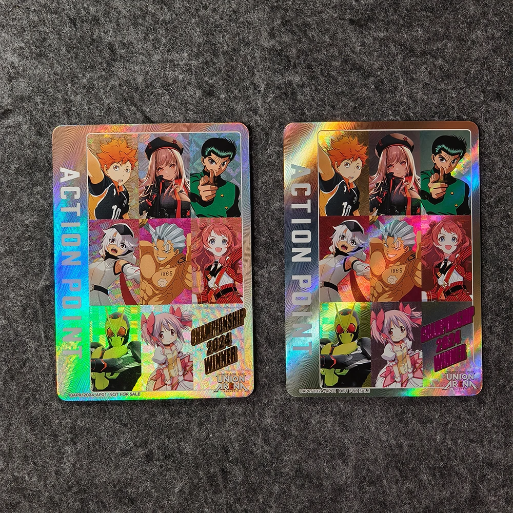 Anime Collection Card TRADING CARD GAME Union Arena 2024 Championship Commemorative Card Refractive Color Flash UV Pattern Gift