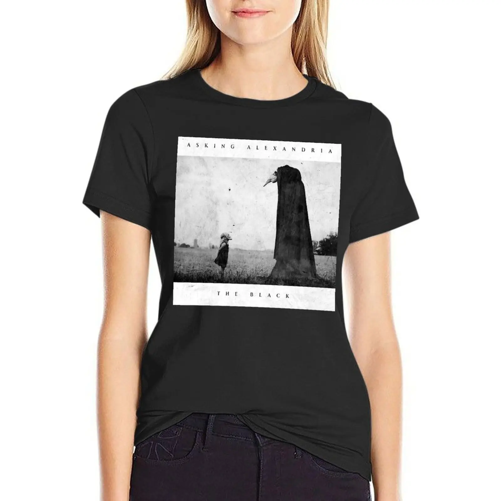 

Asking Alexandria The black T-Shirt Female clothing hippie clothes funny summer top t-shirts for Women graphic tees funny