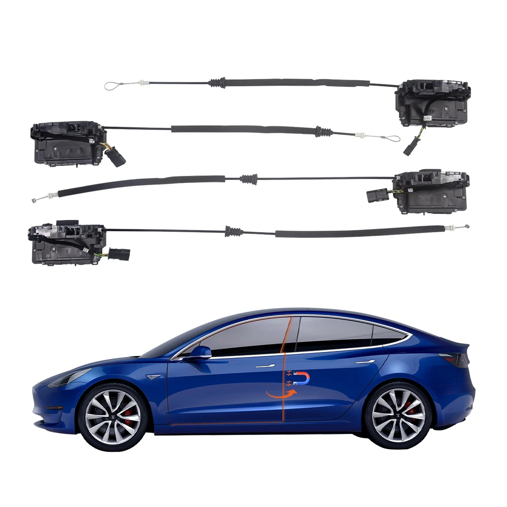 Model 3/Y Auto Wireless Suction Door Electronic Soft Close Anti Pinch Silent Push Pull System Entry Kit