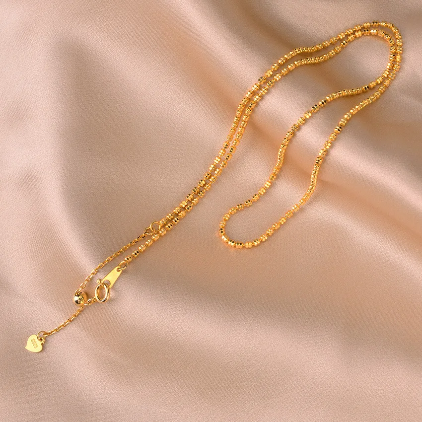 

Ожерелье из стерлингового серебра 925 пробы, 70 см, регулируемая скользящая молния, итальянская цепочка, ювелирные изделия, роскошное настоящее серебро, высокое качество, женская шея