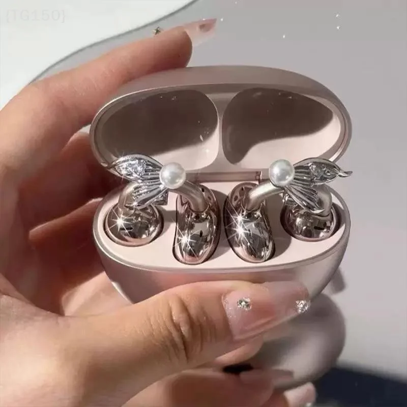 

【TG150】Creative Earphone Clips Headphone Accessories Artificial Crystals Two Pieces Set Earphone Decorations【WT】