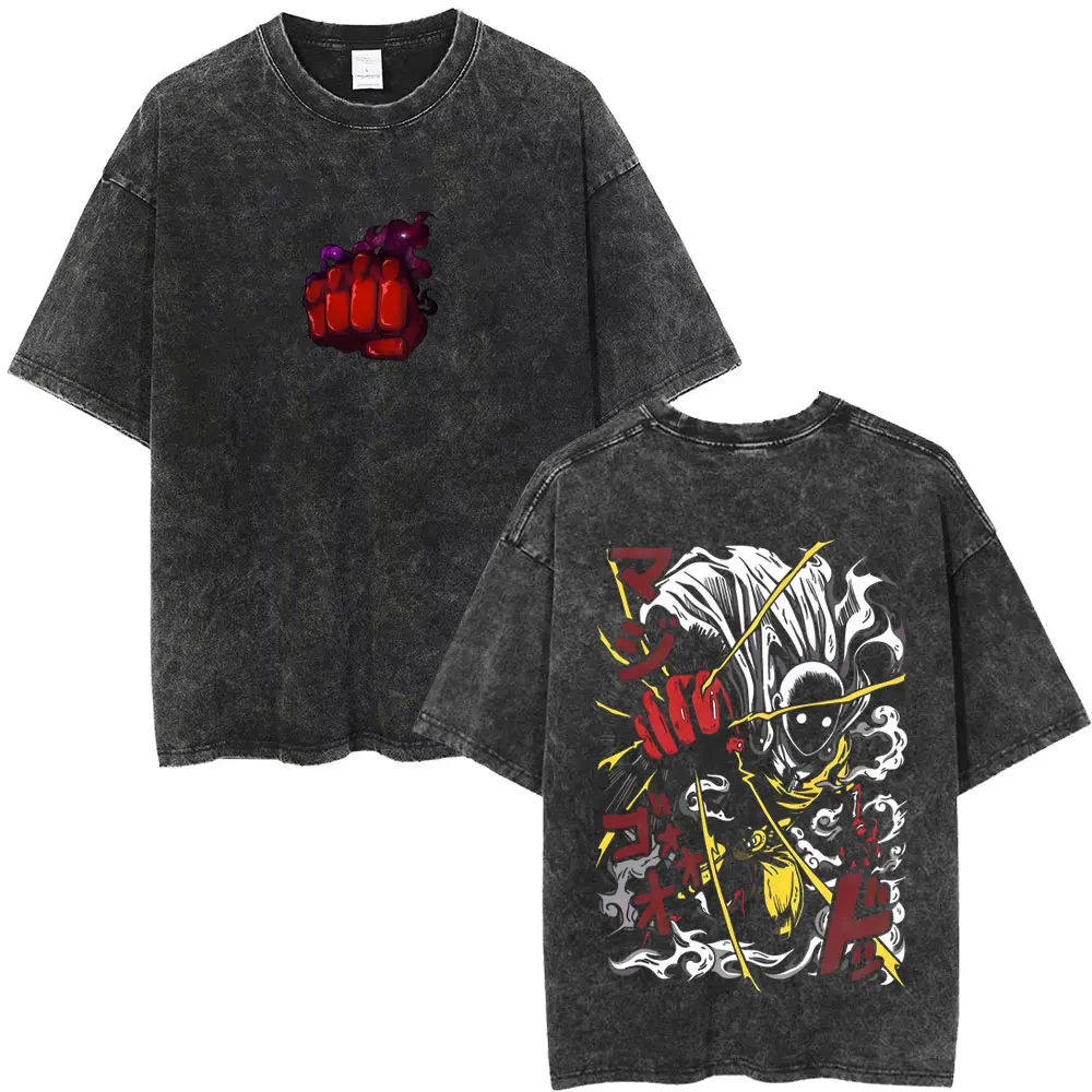غسلها خمر أنيمي واحد لكمة رجل Genos الجرافيك تي شيرت الرجال النساء الكرتون مانغا ريترو قصيرة الأكمام تي شيرت المتضخم الشارع الشهير #6