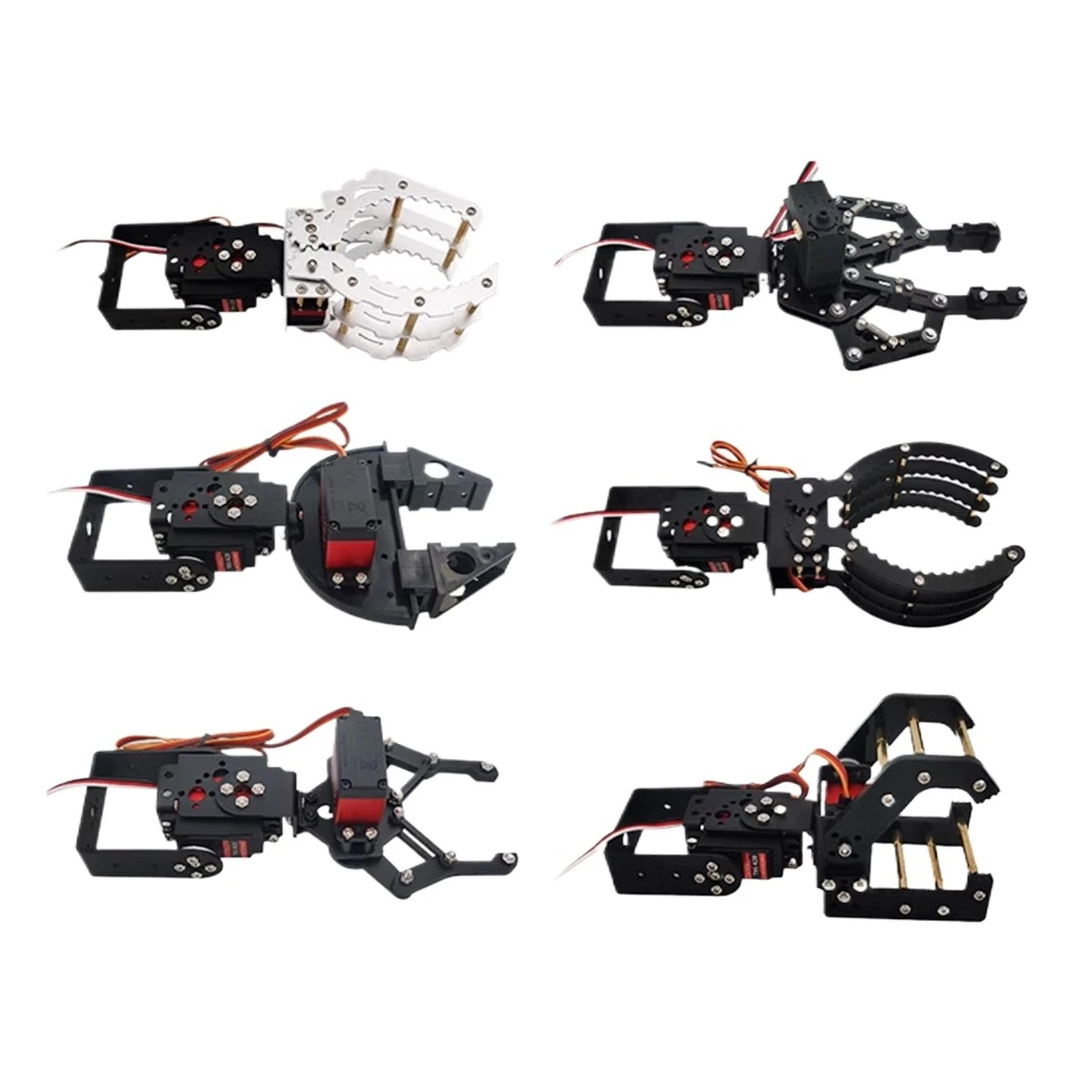 2‑DOF Robotic Arm Kit 2 Degree Of Freedom Robot Manipulator Multiple Gripper Claw For STEM Educational Robot Competition Project