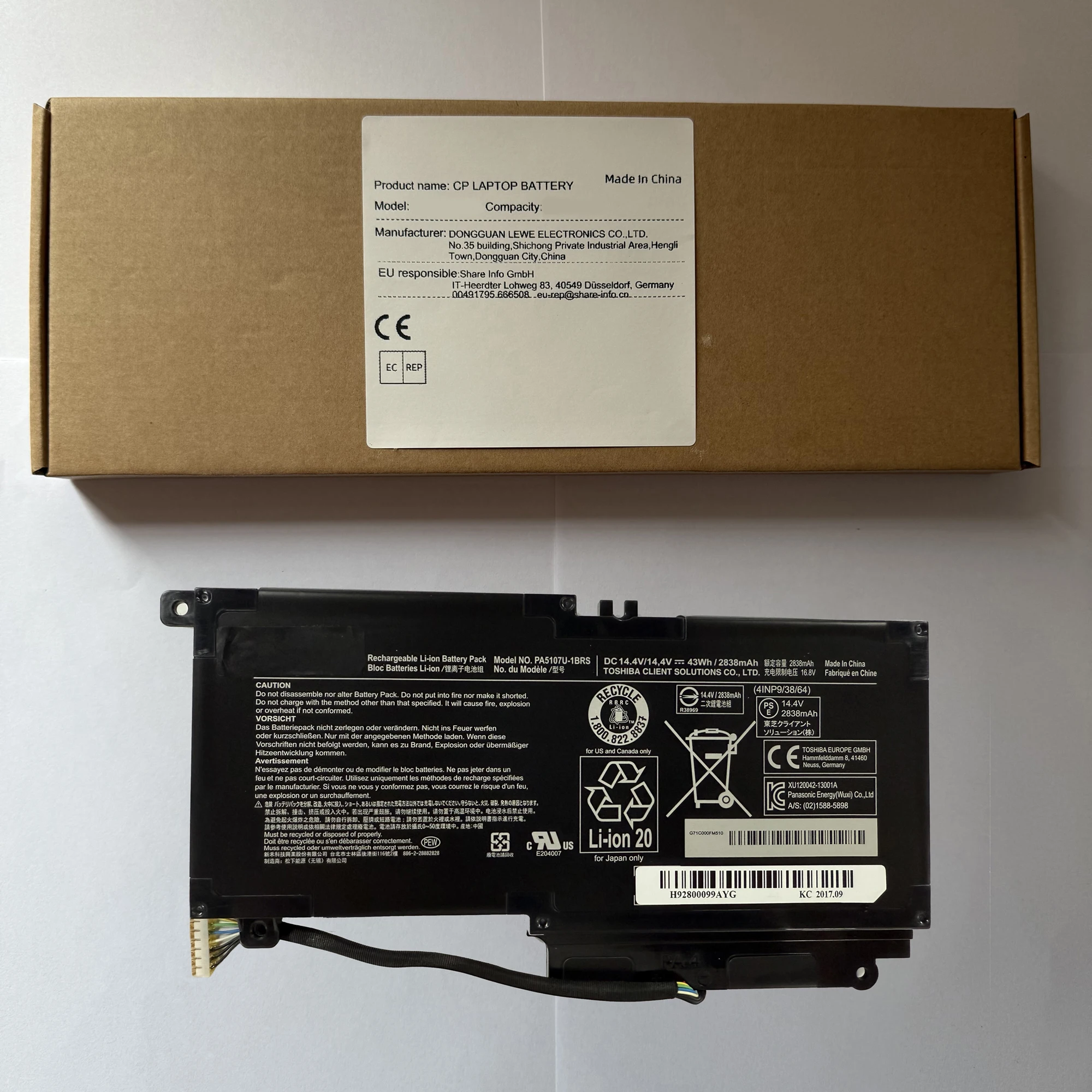 

Laptop Battery PA5107U-1BRS PA5107U For Satellite L50 L50-A L55 L55t P50 P50-A P50-b P55t-a P55t-A5116 S55-A5295 S55t-A5202 43Wh