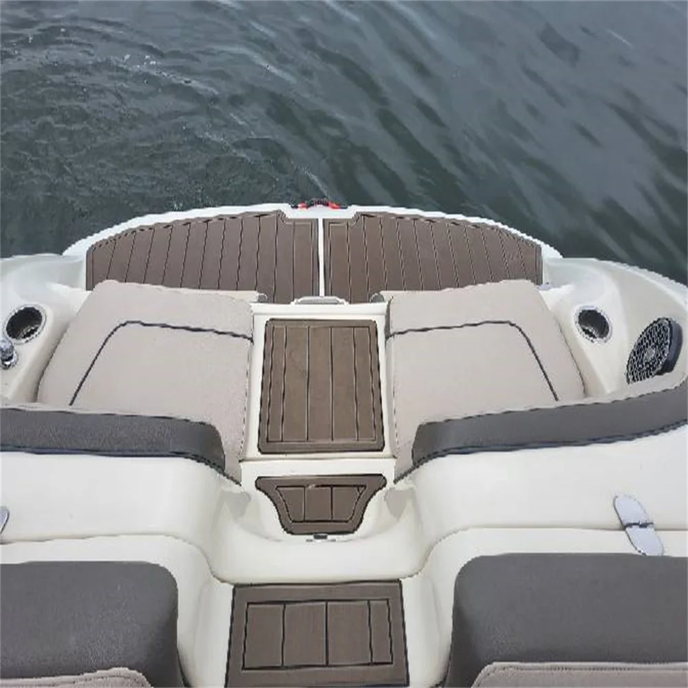 EVA Teak Floor Pad 2010-2014  240 242 Lounger Swim Platform Cockpit Mat Boat EVA Teak Floor Pad  MarineMat Style