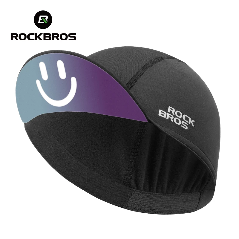 ROCKBROS Zimowa czapka kolarska Cieplejsza czapka Wiatroodporna czapka termiczna Wyściółka do kasku Mężczyźni Kobiety Outdoor Running MTB Road Bike Nakrycie głowy Kapelusz