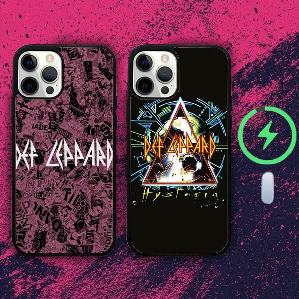 

D-Def-fs Band L-Leppard Phone Case For iPhone 16e,16,15,14,13,12,11,Plus,Pro,Max,Mini Magsafe Magnetic Wireless Charging