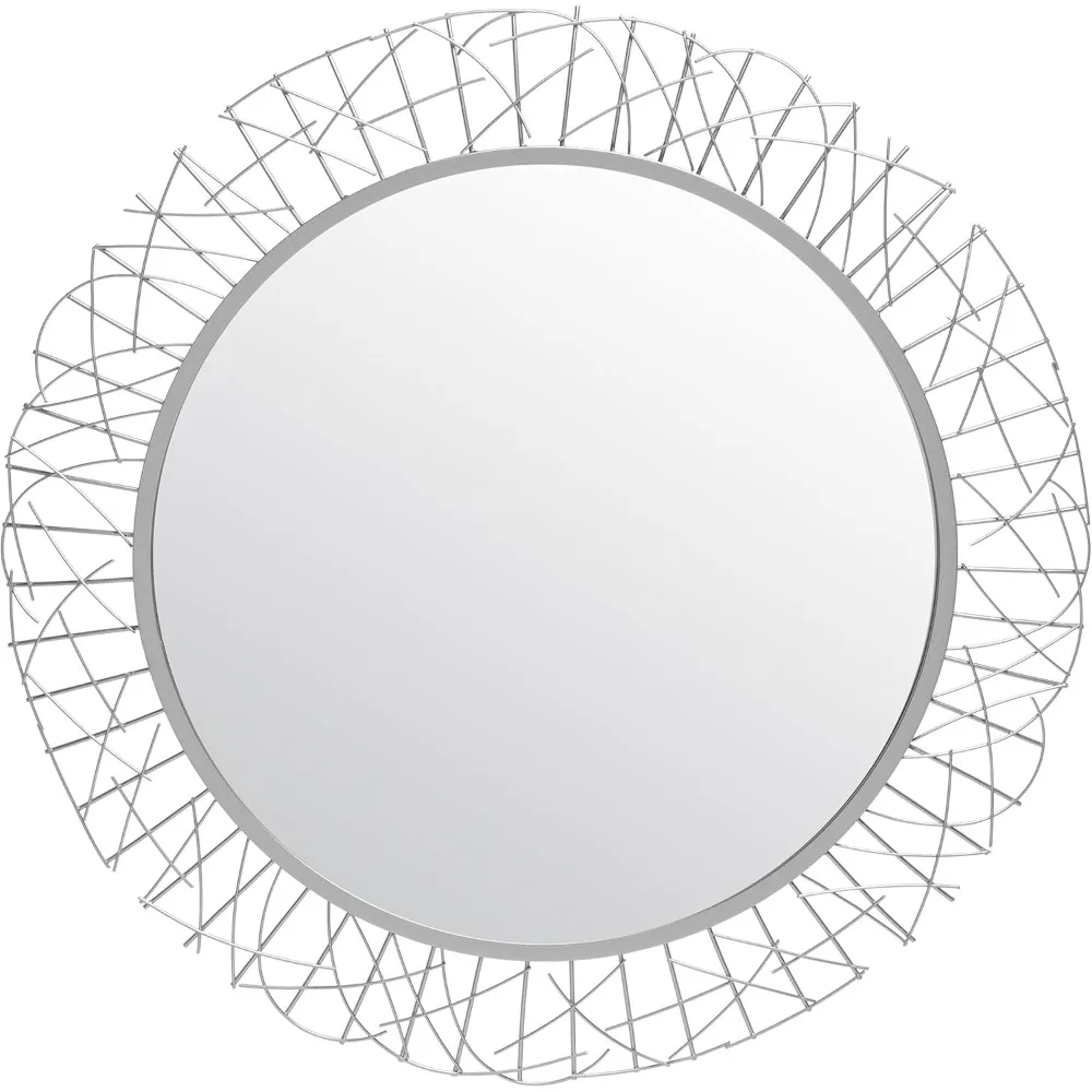 

Коллекция Home Collection: Декоративное круглое настенное зеркало Elsie Silver, 29 дюймов, для спальни, гостиной, ванной комнаты, прихожей