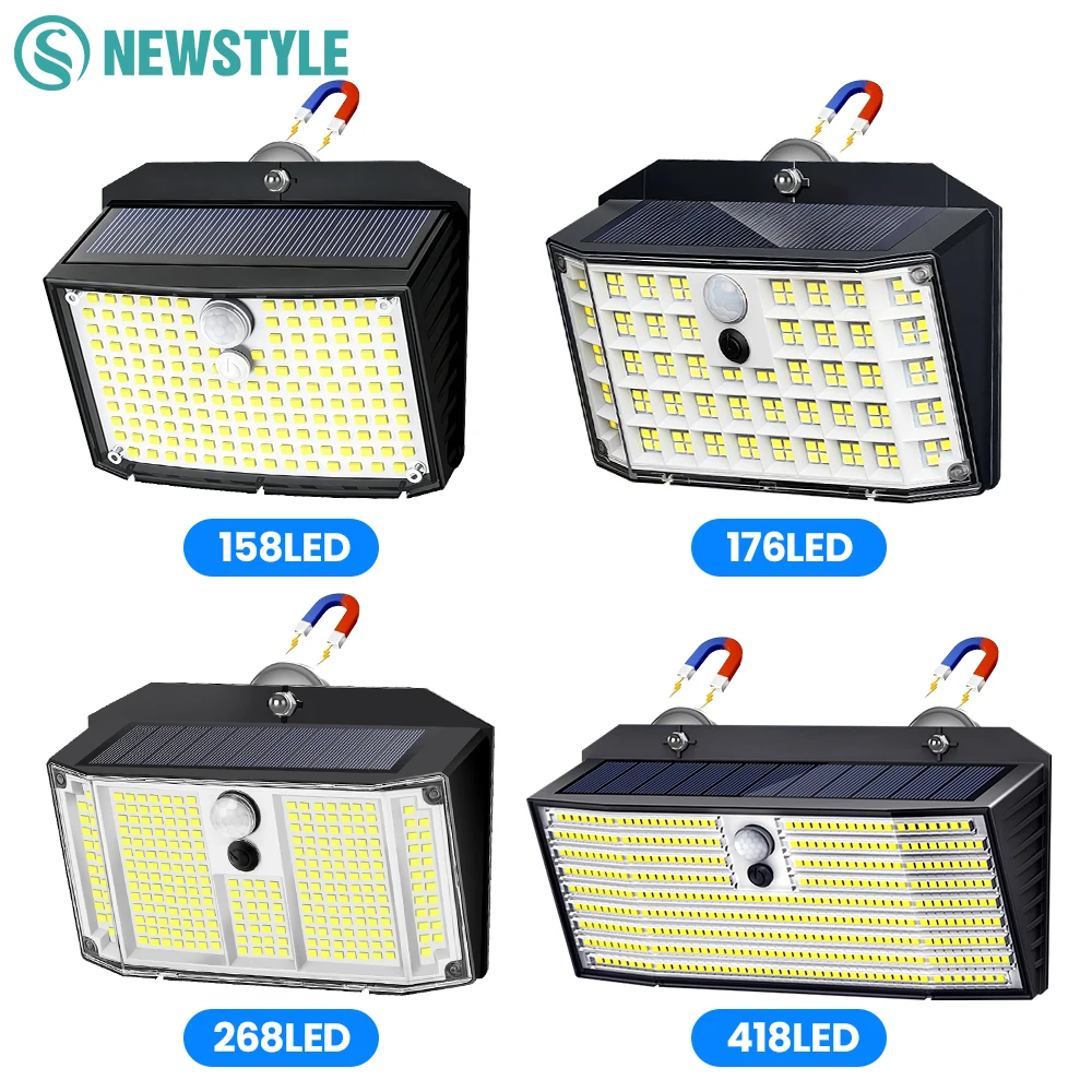 luz-solar-magnetica-para-parede-luzes-solares-externas-com-sensor-de-movimento-e-Imas-fortes-158-176-268-418-leds-luzes-de-degrau-a-prova-d'Agua-ip65